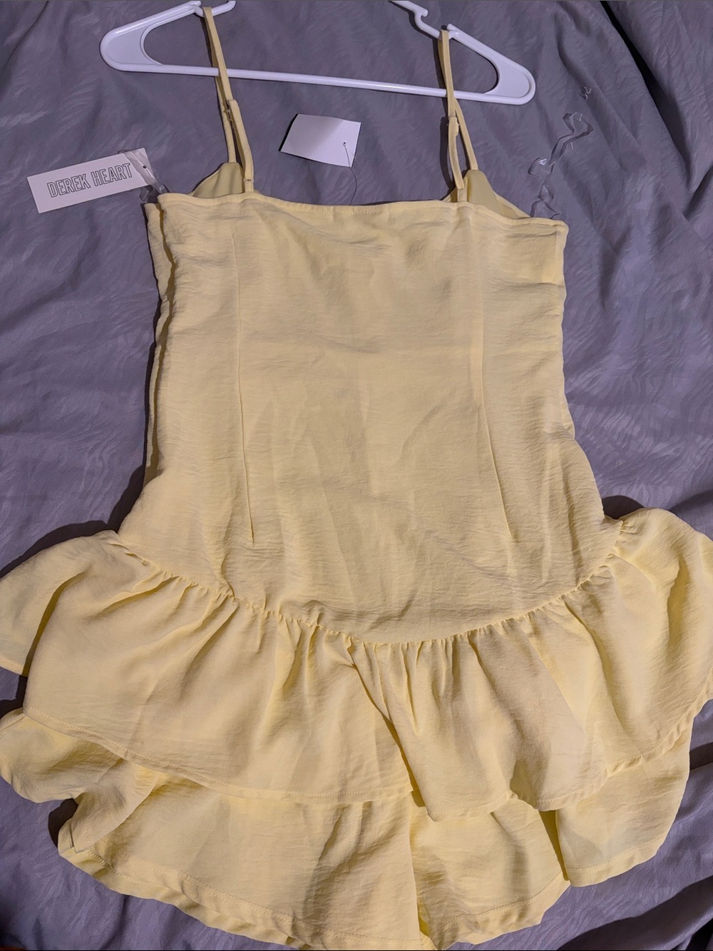 Discovery Lemon Yellow Ruffle Tie-Front Cami - Picture 4 of 4
